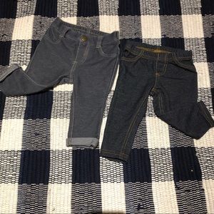 Set of 2 Baby Jeggings - Dark Jeans